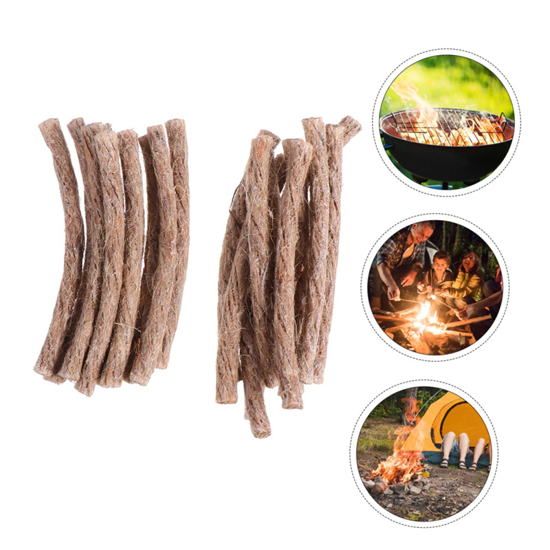 12/24Pcs Survival Wick Hemp Co - Fire Starting Kit recension och pris