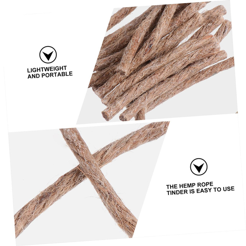 12/24Pcs Survival Wick Hemp Co - Fire Starting Kit recension och pris