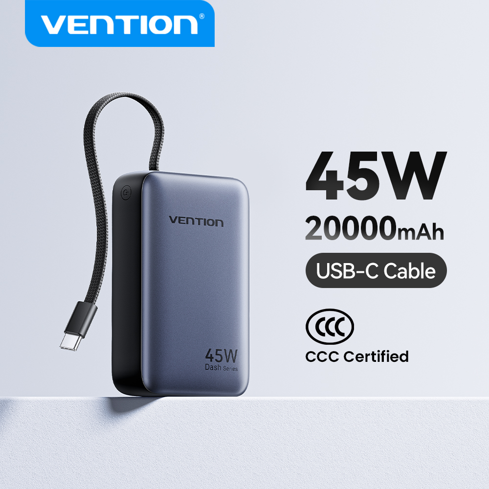 Vention CCC 45W 20000mAh Power - Solar Emergency Charger recension och pris