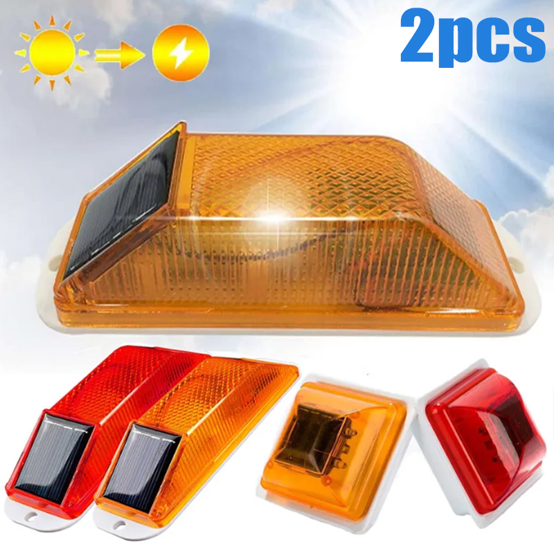 2Pcs Solar Strobe Warning Ligh - Sos Light Strobe recension och pris