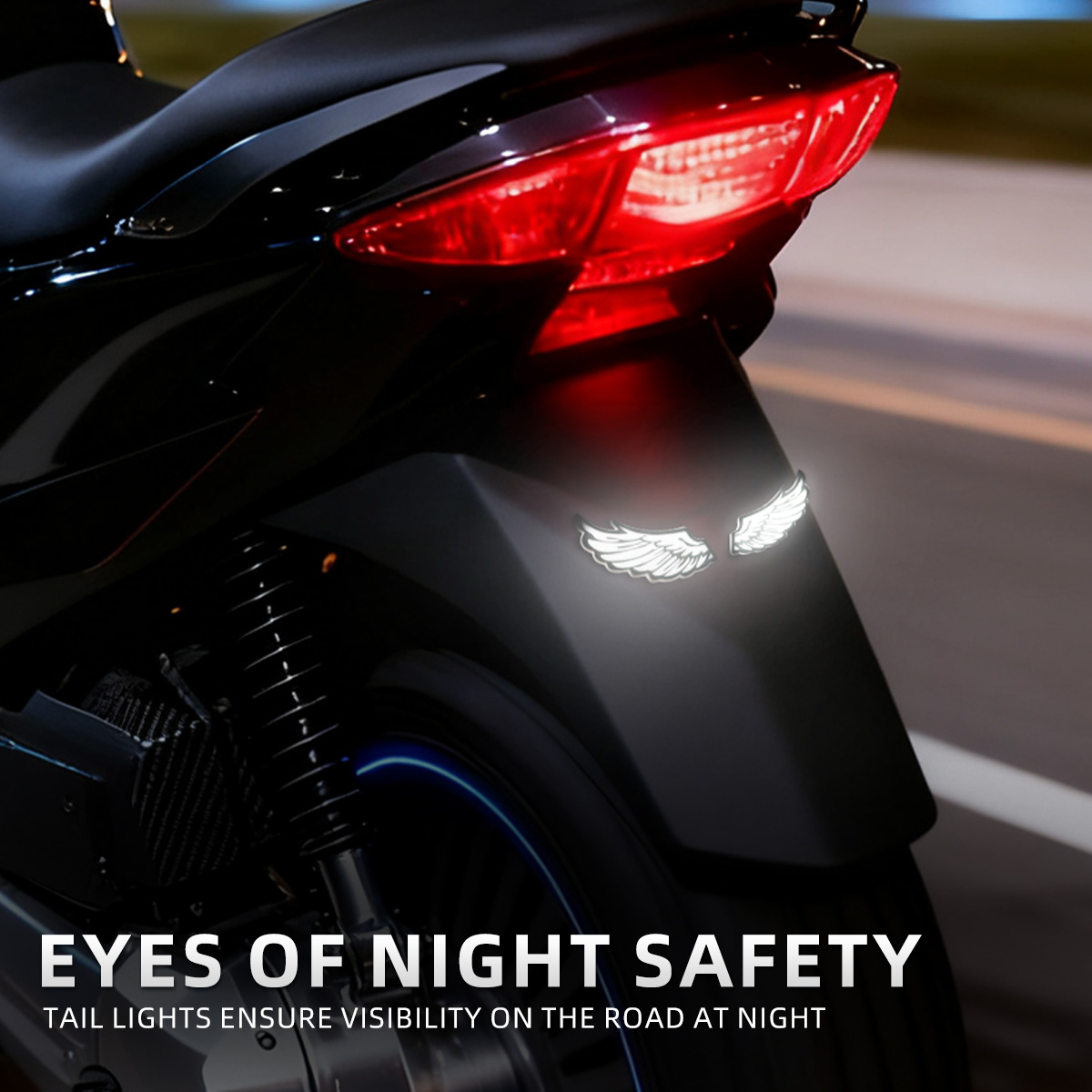 1Pair Motorcycle Angel Wings L - Sos Light Strobe recension och pris