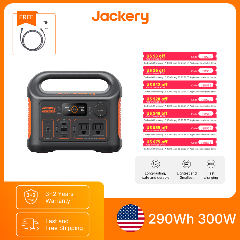 Jackery Portable Power Station - Solar Emergency Charger recension och pris