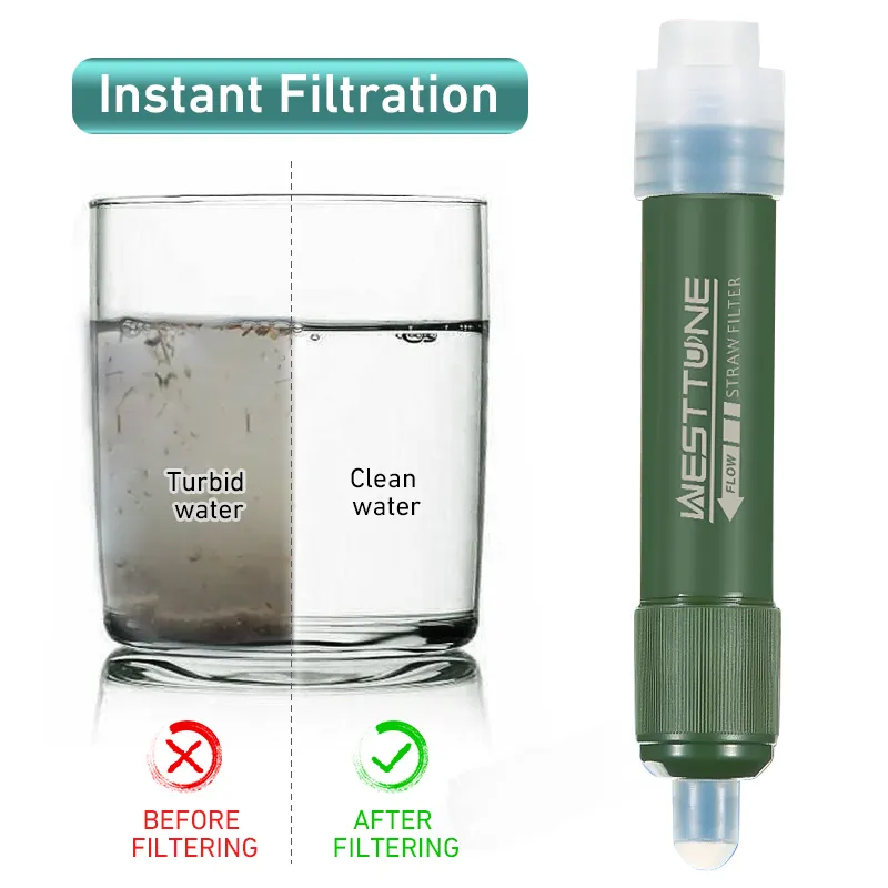 Outdoor Mini Filter Straw Set  - Water Purification Straw recension och pris
