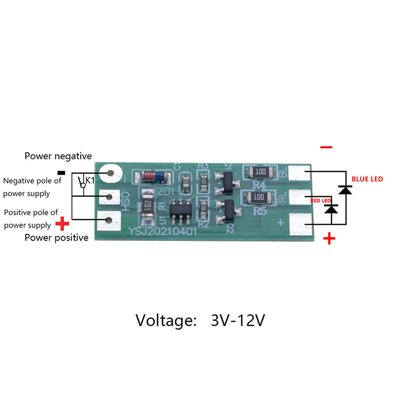 3-12V Flashing LED Light Modul - Sos Light Strobe recension och pris