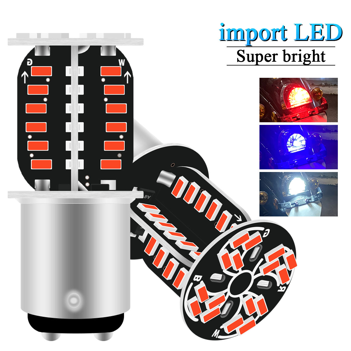 1pcs 1157 BA15D P21/5W Motorcy - Sos Light Strobe recension och pris