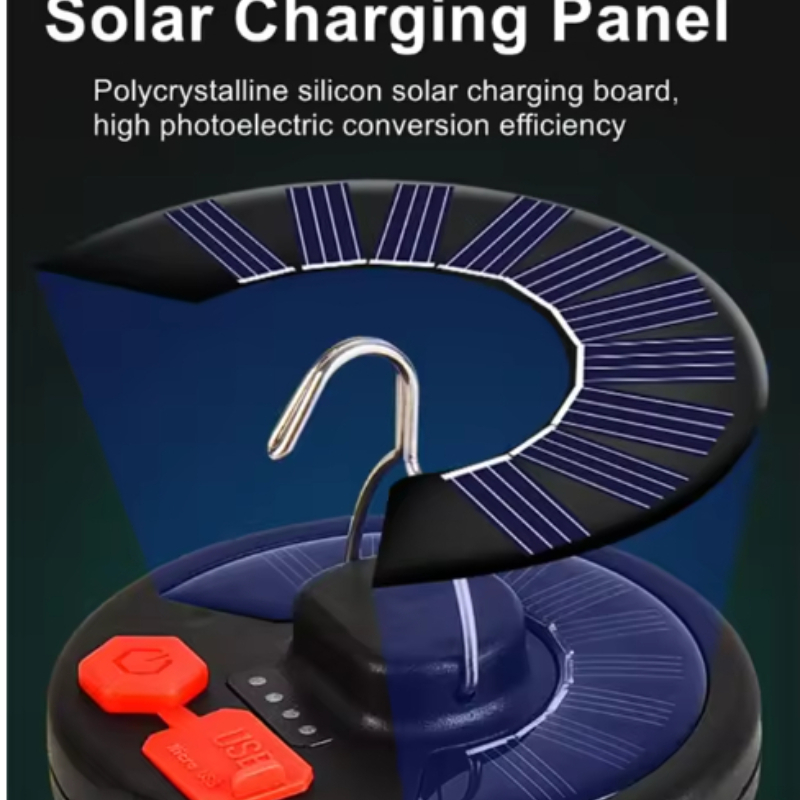 High Power Solar LED Camping L - Solar Emergency Charger recension och pris