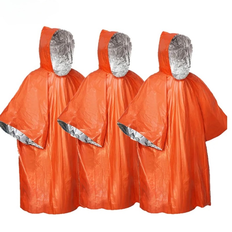 1-5PCS Multifunctional Surviva - Emergency Poncho Rain recension och pris