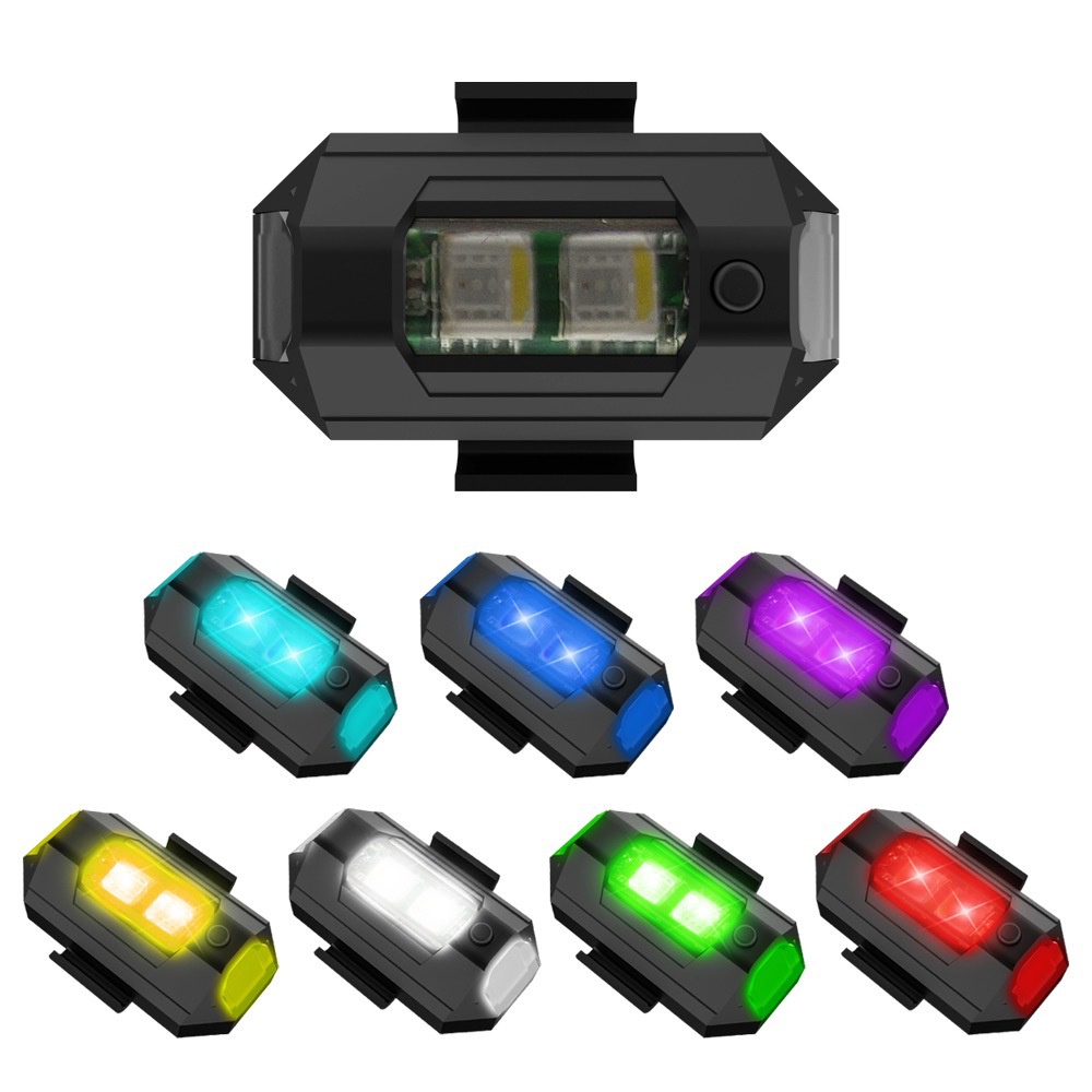 1PC 7 Color Mini USB Charging  - Sos Light Strobe recension och pris