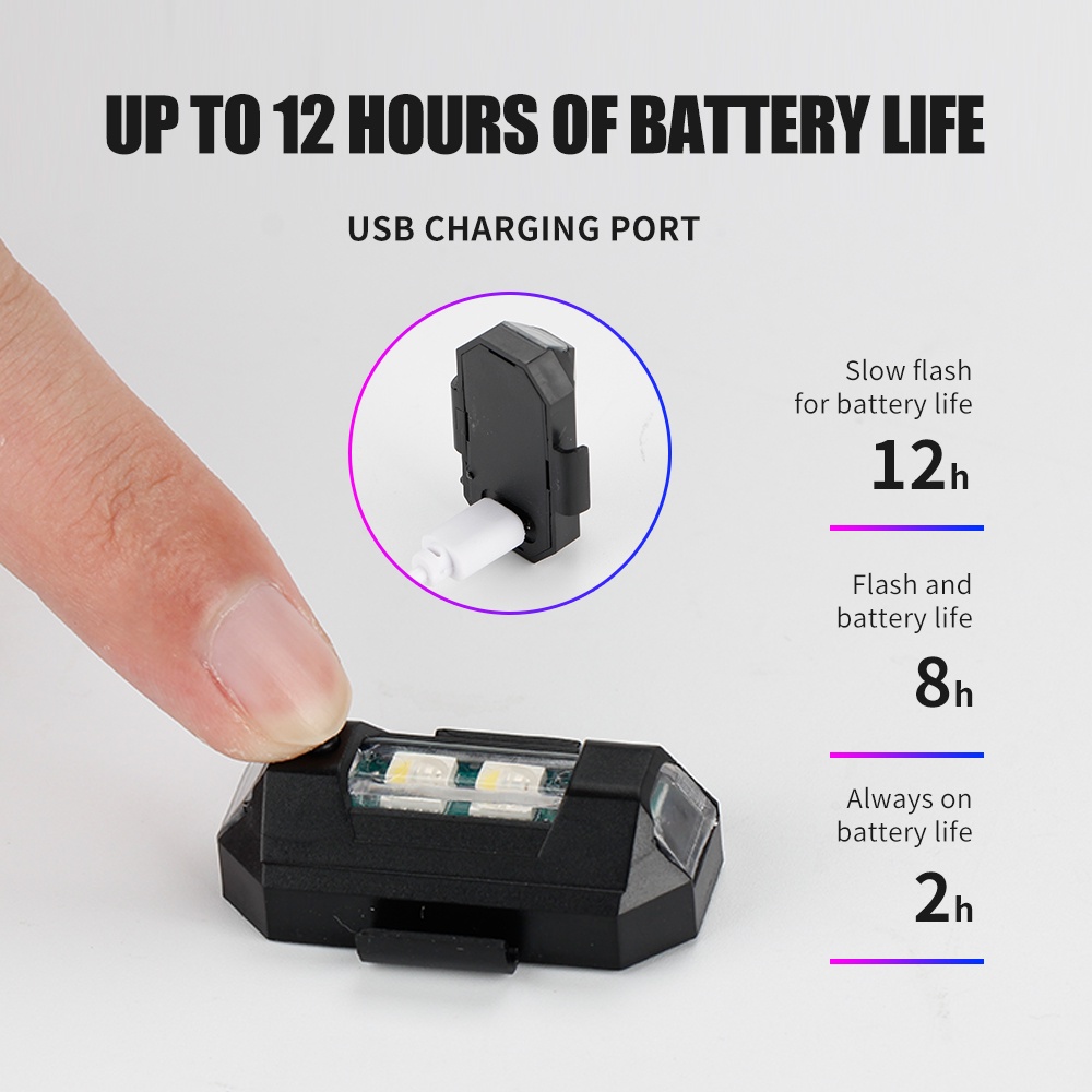 1PC 7 Color Mini USB Charging  - Sos Light Strobe recension och pris