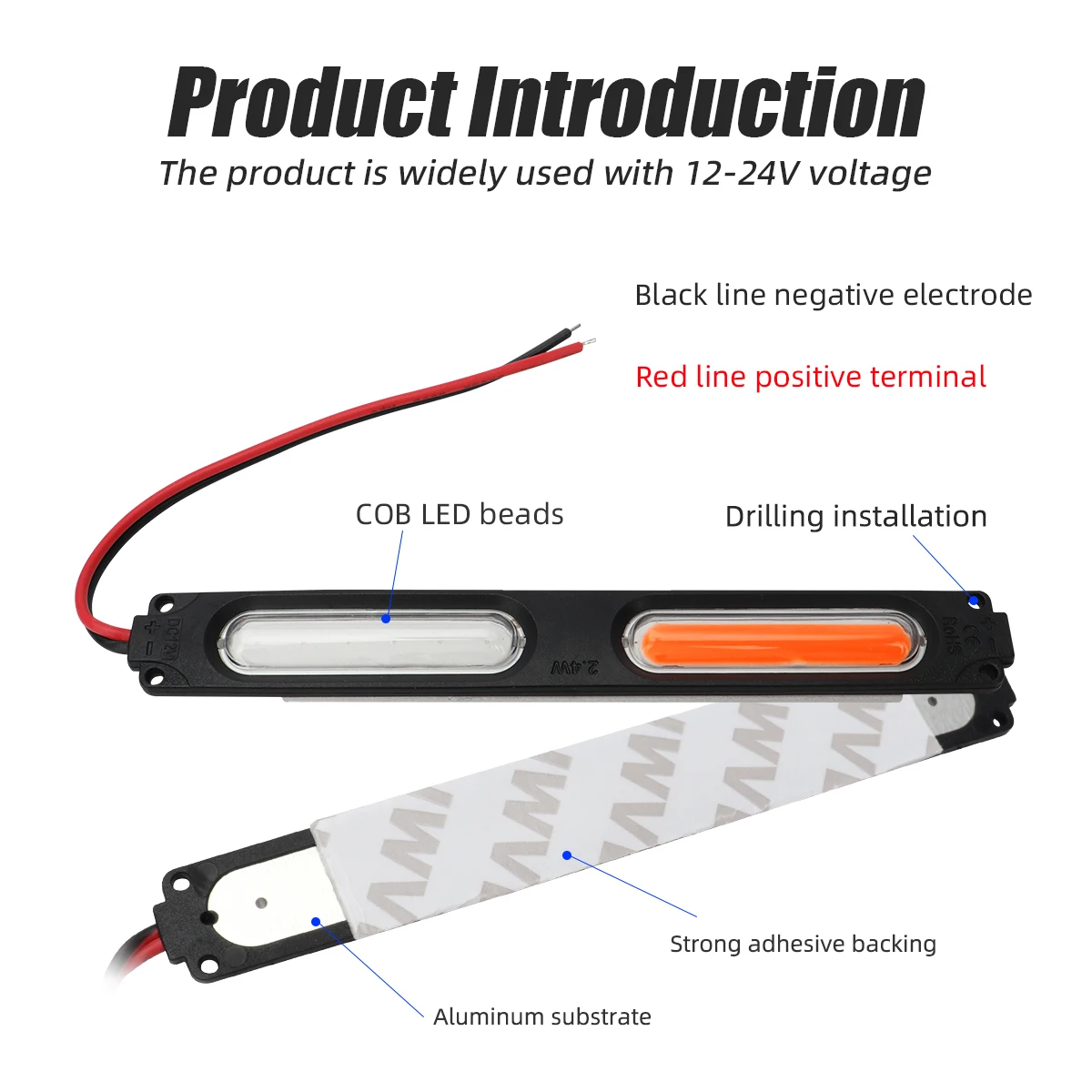 Red Blue Flashing Dual Light L - Sos Light Strobe recension och pris