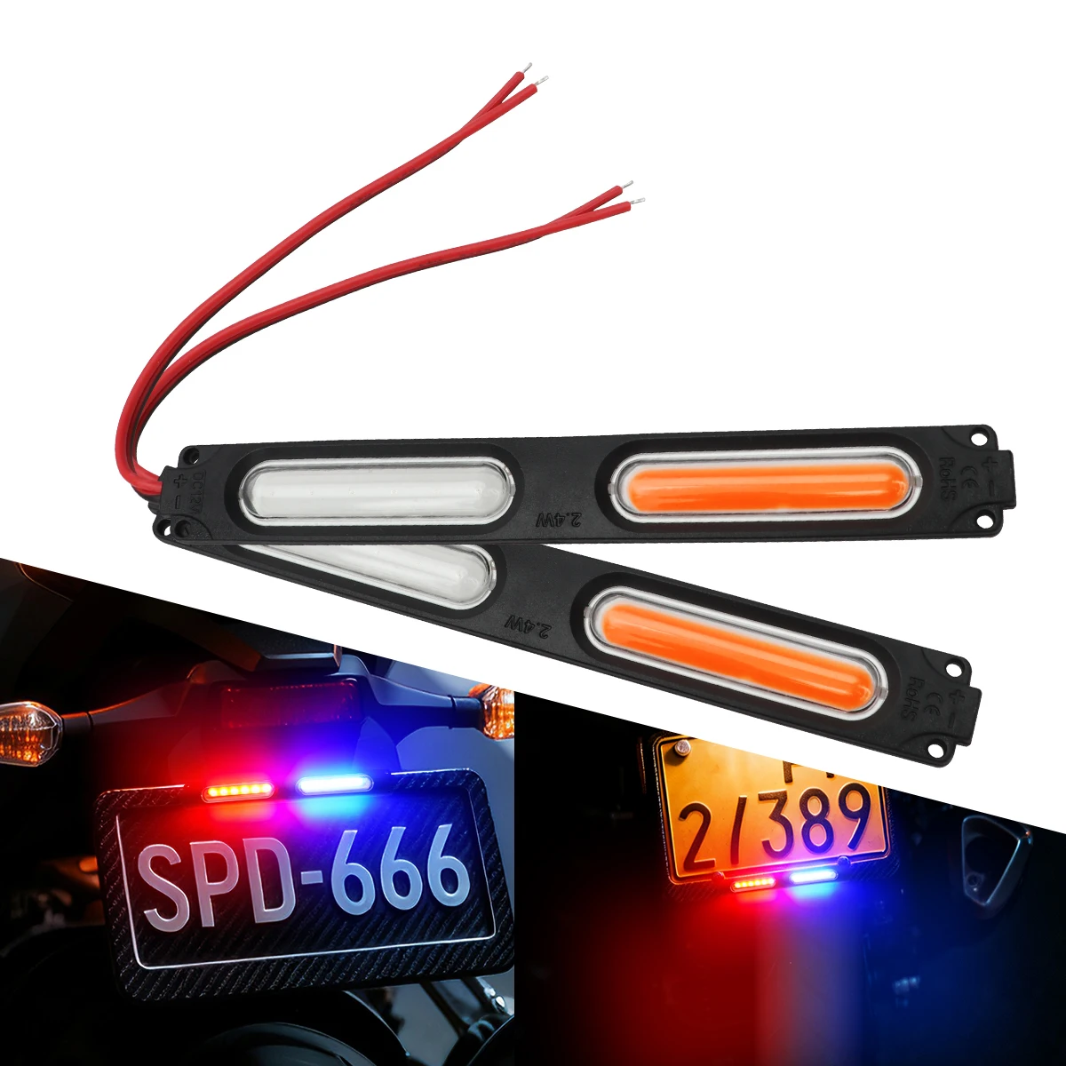Red Blue Flashing Dual Light L - Sos Light Strobe recension och pris